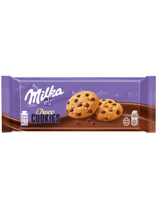 Печенье Milka Choko Cookie с кусочками молочного шоколада, 126г