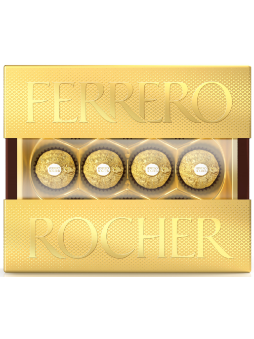Набор конфет Ferrero Rocher хрустящие из молочного шоколада, 125г
