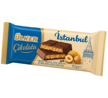 Шоколад Ulker Istanbul молочный с фундуком, кадаифом и пахлавой, 93г