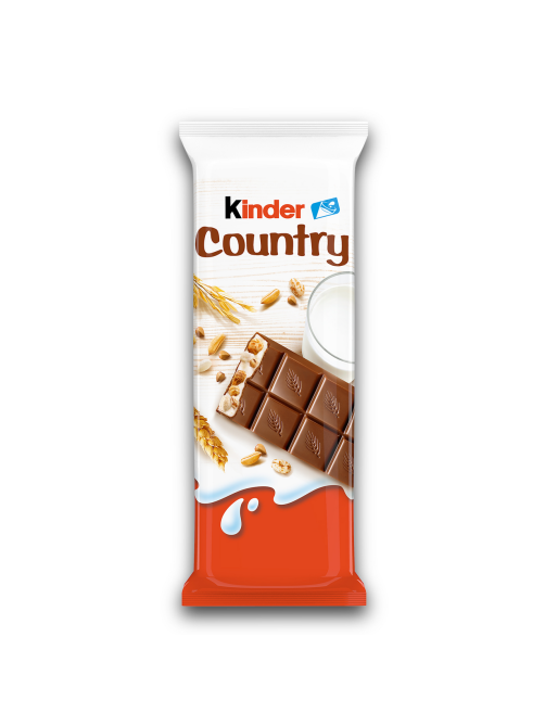 Шоколад молочный Kinder Country с молочно-злаковой начинкой, 23.5г