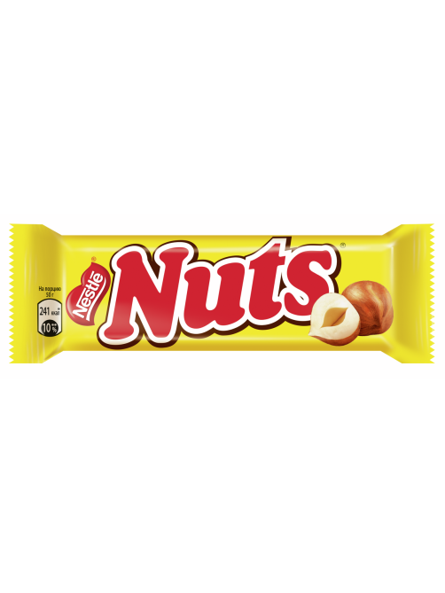 Шоколадный батончик Nestle Nuts с фундуком, 50г
