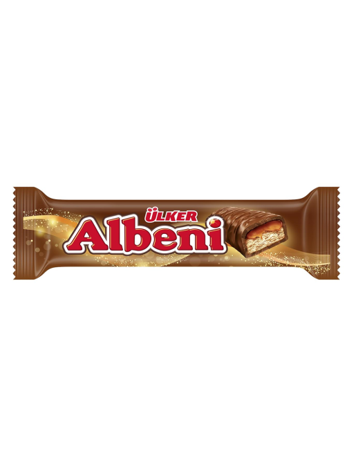 Батончик шоколадный Ulker Albeni с печеньем и карамелью, 40г