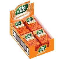 Драже Tic Tac со вкусом апельсина освежающее, 16г x 12 шт