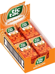 Драже Tic Tac со вкусом апельсина освежающее, 16г x 12 шт