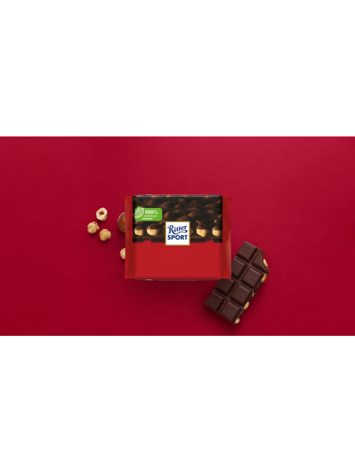 Шоколад Ritter Sport темный Цельный лесной орех, 100г