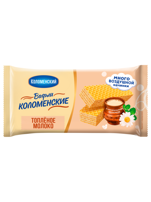 Вафли Коломенское с топленым молоком, 200г