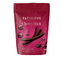 Палочки Patislove вишневые в темном шоколаде, 80г