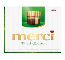 Набор шоколадных конфет Merci Finest Selection Ассорти с миндалем, 250г