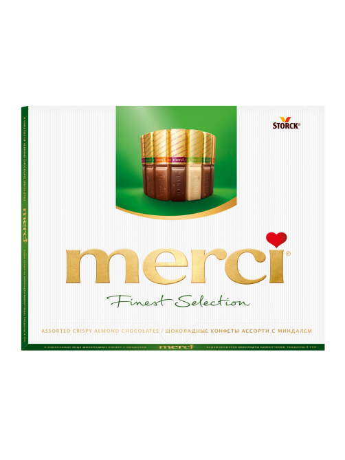 Набор шоколадных конфет Merci Finest Selection Ассорти с миндалем, 250г
