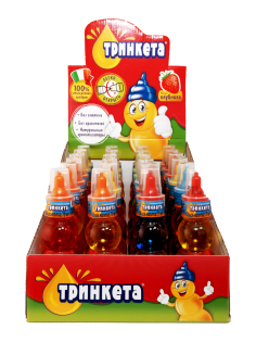 Жидкая конфета Тринкета со вкусом клубники безалкогольный негазированный напиток, 70г х 24 шт
