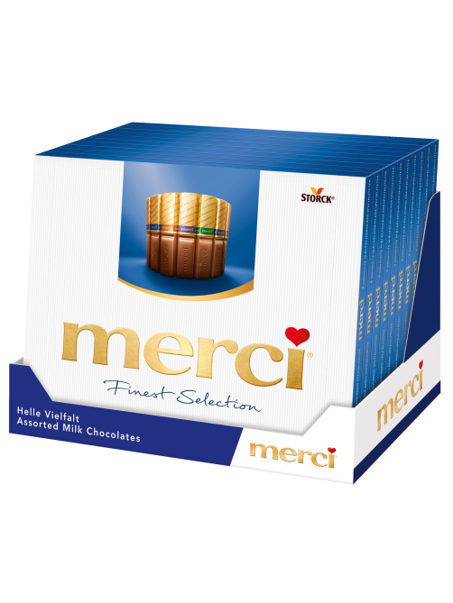Набор шоколадных конфет Merci Finest Selection Ассорти из молочного шоколада, 250г