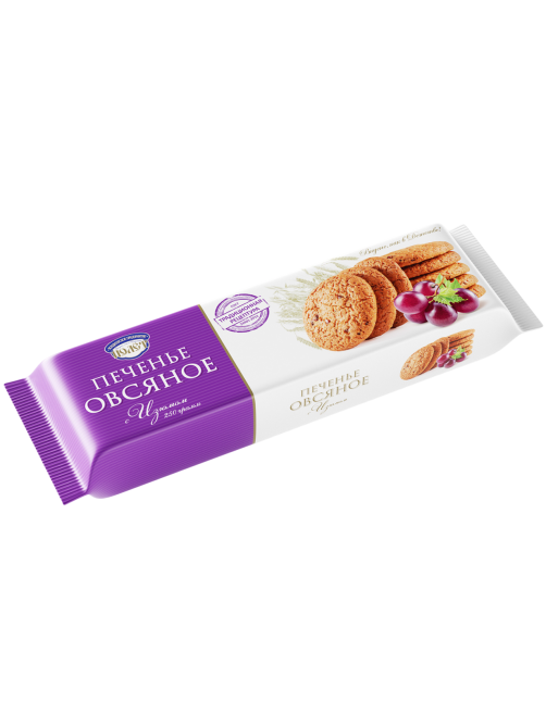 Печенье овсяное Полет с изюмом, 250г