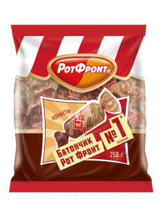 Конфеты Рот Фронт батончики шоколадно-сливочный вкус, 250г