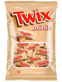 Конфеты шоколадные Twix Minis, 184г