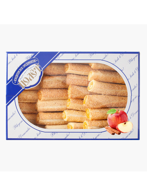 Печенье слоеное Полет Лимоньерки с яблоком и корицей, 500г