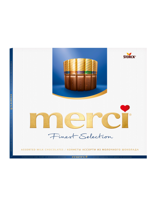 Набор шоколадных конфет Merci Finest Selection Ассорти из молочного шоколада, 250г