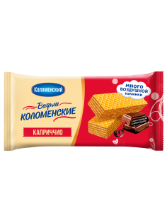 Вафли Коломенское Каприччио с шоколадной начинкой, 200г