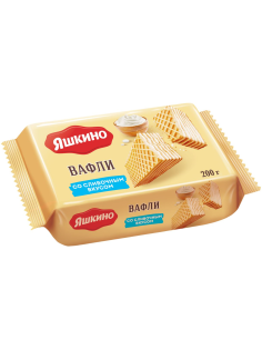 Вафли Яшкино со сливочным вкусом, 200г