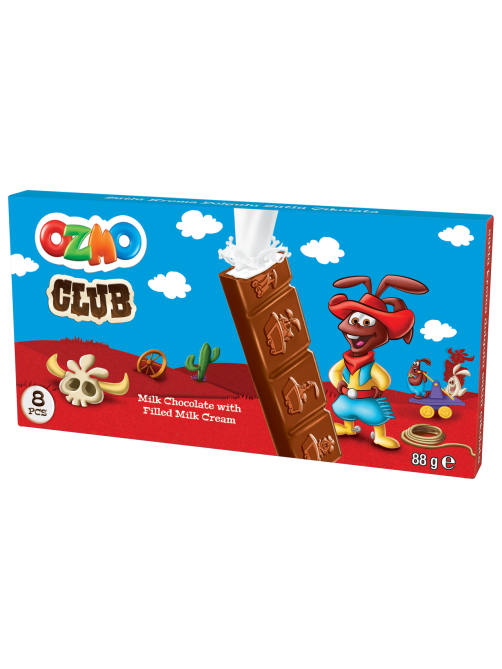 Шоколад Ozmo Club с молочной начинкой, 88г