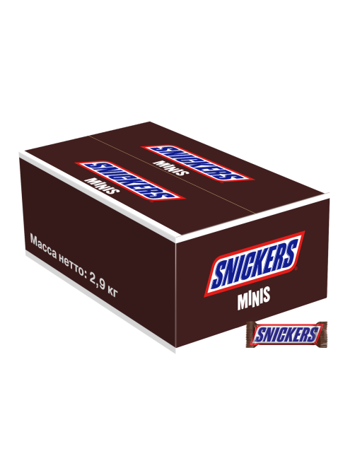 Конфеты шоколадные Snickers Minis, 2.9кг