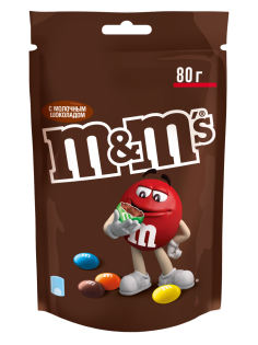 Конфеты M&M's драже c молочным шоколадом, 80г