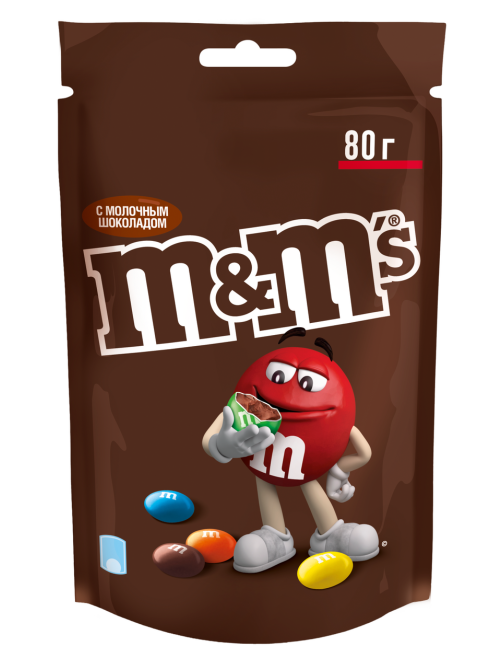 Конфеты M&M's драже c молочным шоколадом, 80г