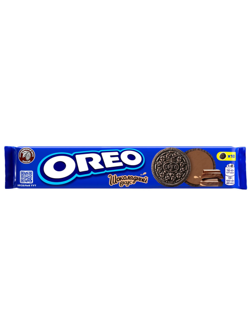 Печенье сэндвич Oreo с какао и шоколадной начинкой, 95г