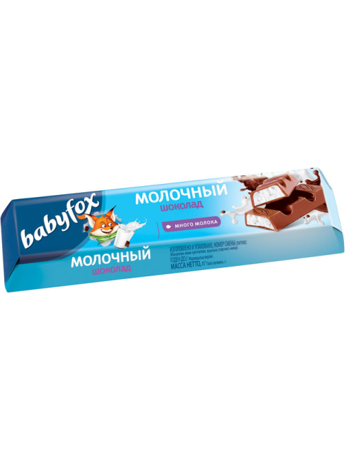 Батончик BabyFox с молочной начинкой, 45г