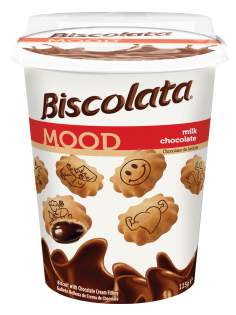 Печенье Biscolata Mood с шоколадной начинкой, 115г