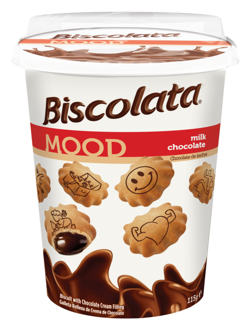Печенье Biscolata Mood с шоколадной начинкой, 115г