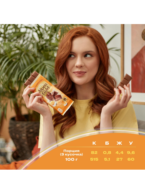 Шоколад молочный Alpen Gold Тропический кокос с фруктовыми кусочками со вкусом манго, ананаса, маракуйи, 80г