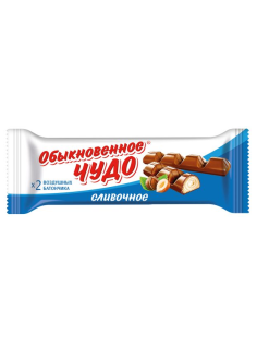 Батончик Славянка Обыкновенное чудо вафельный сливочный, 55г