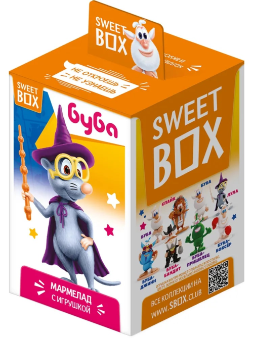 Мармелад жевательный Sweet Box с игрушкой буба, 10г