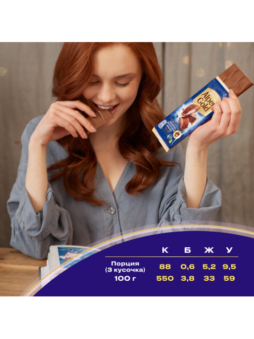 Шоколад молочный Alpen Gold черника-йогурт, 80г