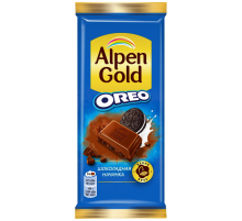 Шоколад Alpen Gold Oreo Шоколадная начинка молочный, 85г