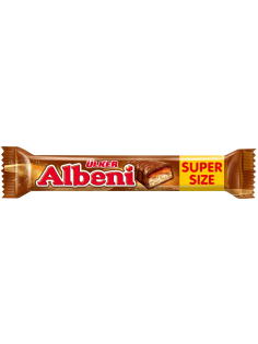 Батончик шоколадный Ulker Albeni Super с печеньем и карамелью, 55г