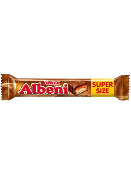 Батончик шоколадный Ulker Albeni Super с печеньем и карамелью, 55г