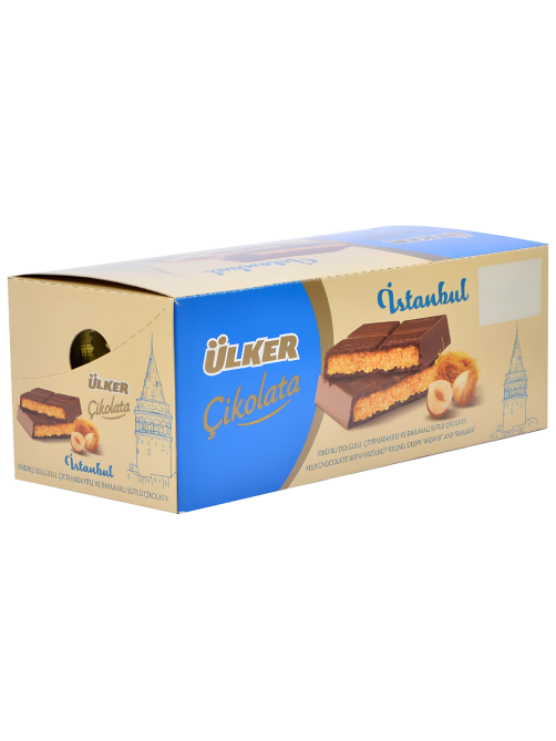 Шоколад Ulker Istanbul молочный с фундуком, кадаифом и пахлавой, 93г