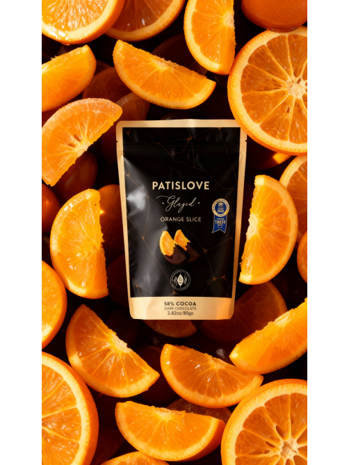 Дольки апельсина Patislove в горьком шоколаде, 80г