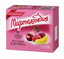 Мармелад Мармеландия Фруктовый коктейль с натуральным соком, 250г