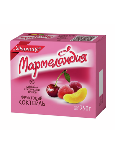 Мармелад Мармеландия Фруктовый коктейль с натуральным соком, 250г