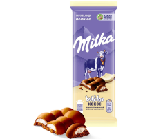 Шоколад Milka Bubbles Кокос пористый молочный, 87г