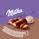 Шоколад Milka Bubbles Капучино пористый молочный, 87г