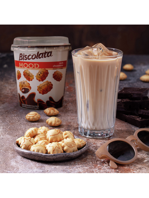 Печенье Biscolata Mood с шоколадной начинкой, 115г