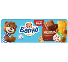 Пирожное Медвежонок Барни бисквитное с шоколадной начинкой, 150г