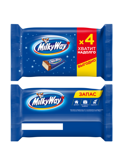 Батончик шоколадный Milky Way 4шт х 26г, 104г