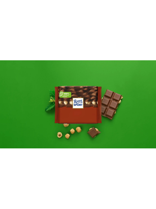 Шоколад Ritter Sport молочный Цельный лесной орех, 100г