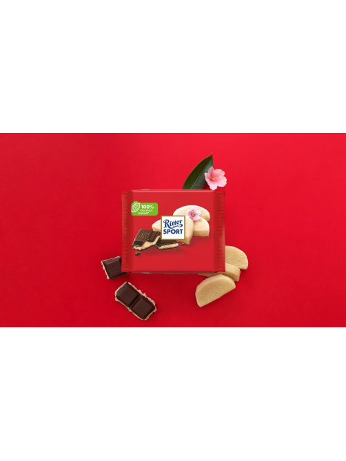 Шоколад Ritter Sport темный марципан, 100г