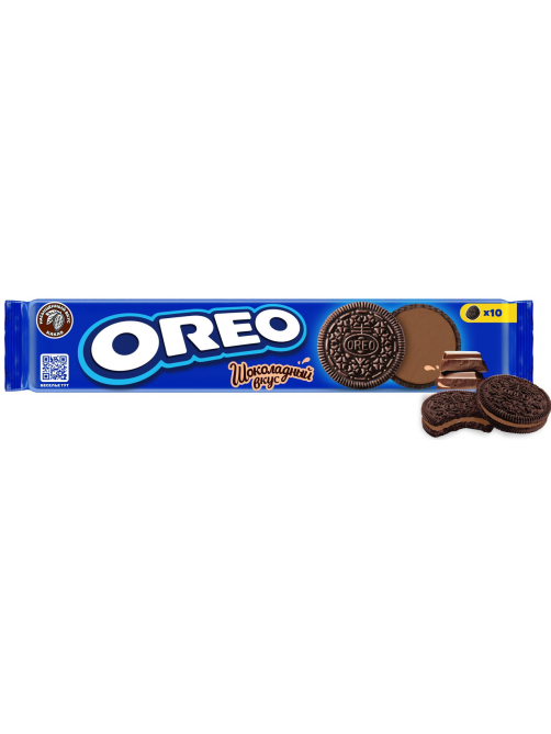 Печенье сэндвич Oreo с какао и шоколадной начинкой, 95г