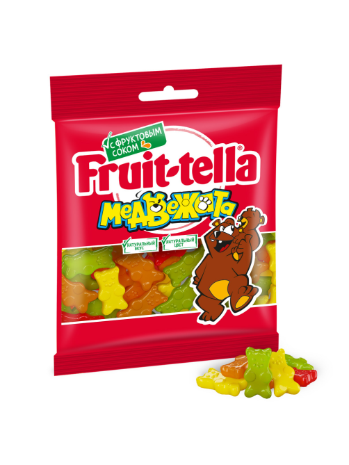 Мармелад жевательный Fruittella Медвежата с фруктовым соком, 70г